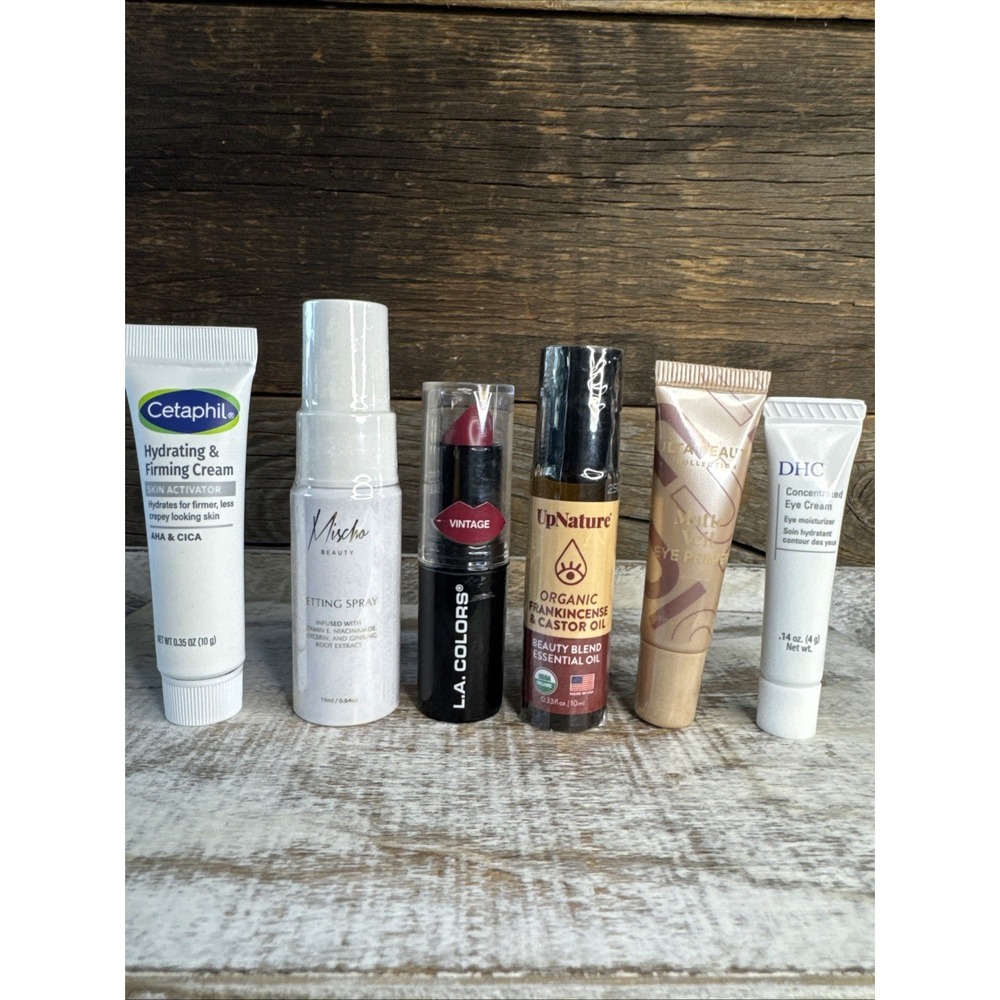 Cosmetic Skincare Sample Lot 6pc Mixed Brands: Ulta, Mischo, DHC, UpNature, etc